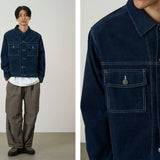 Gramicci Corduroy Trucker Veste Navy Gramicci