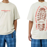 Gramicci  Footprints Tee Pigment Dyed Gramicci