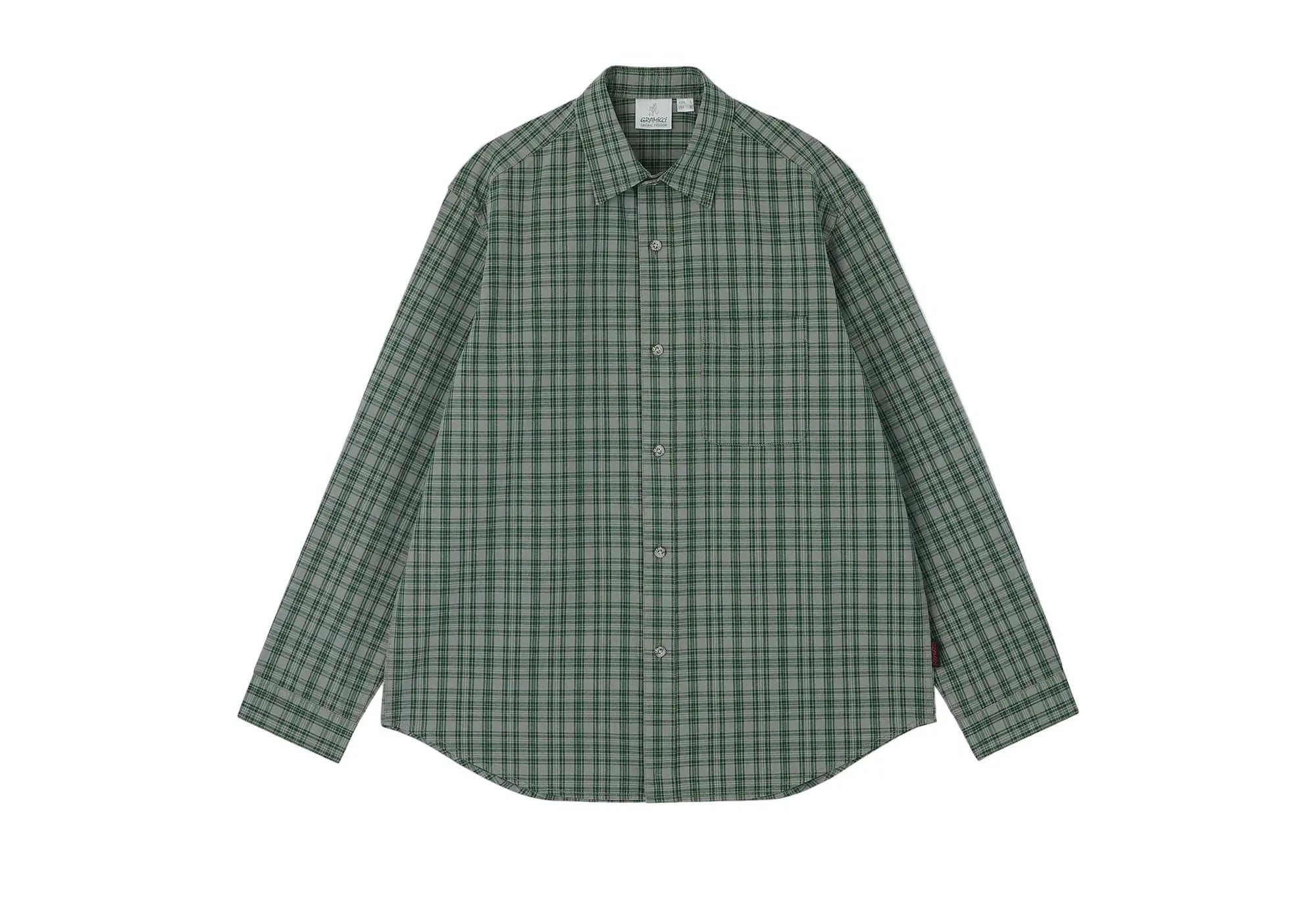 Gramicci Heavyweight Checkered Shirt Forest Green Gramicci