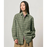 Gramicci Heavyweight Checkered Shirt Forest Green Gramicci