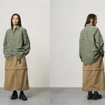 Gramicci Heavyweight Checkered Shirt Forest Green Gramicci