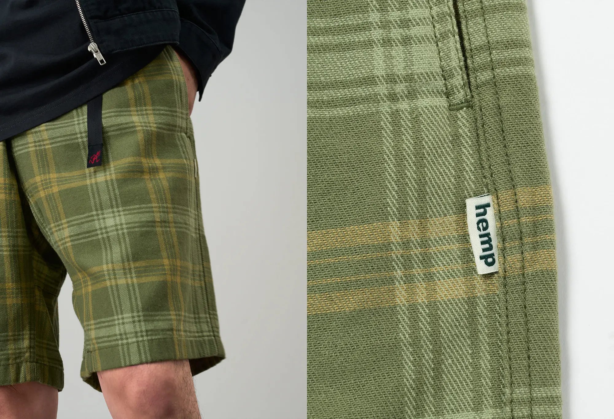 Gramicci Hemp G-Shorts Plaid Gramicci