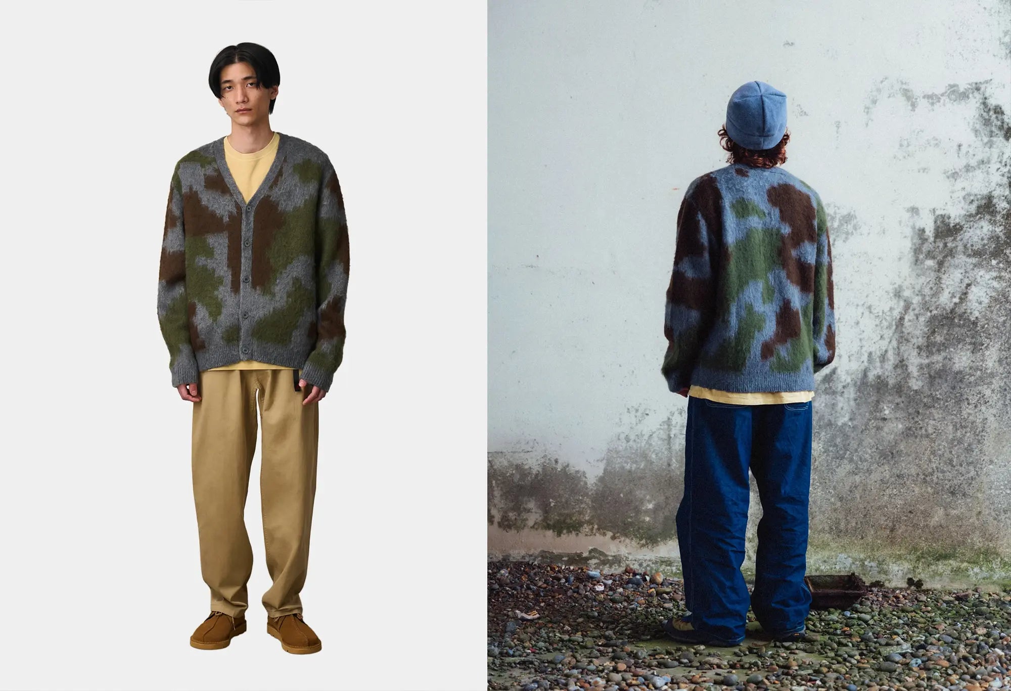 Gramicci Mohair Cardigan 'Digi Camo' Gramicci
