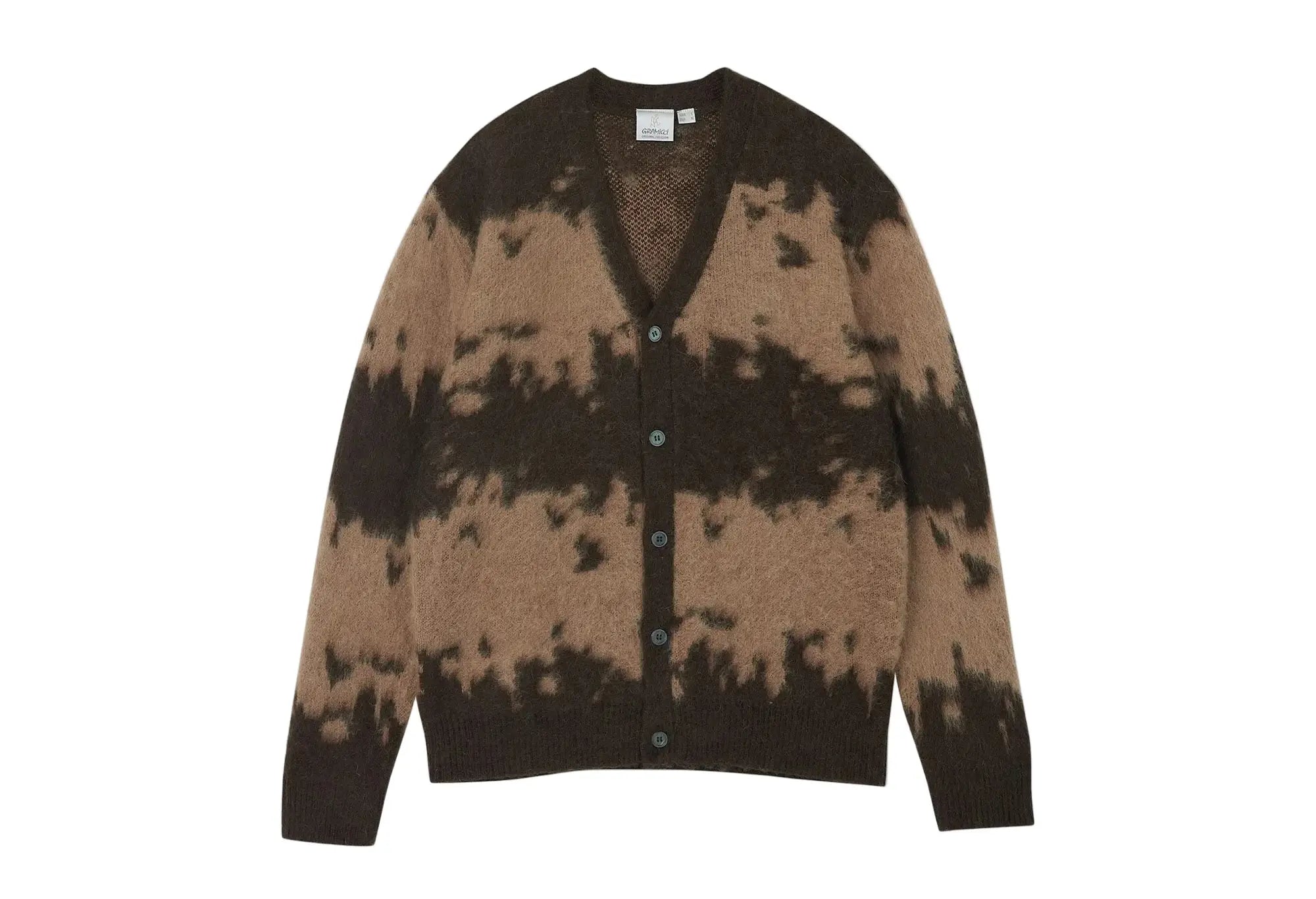 Gramicci Mohair Splatter Cardigan 'Taupe Splatter' Gramicci