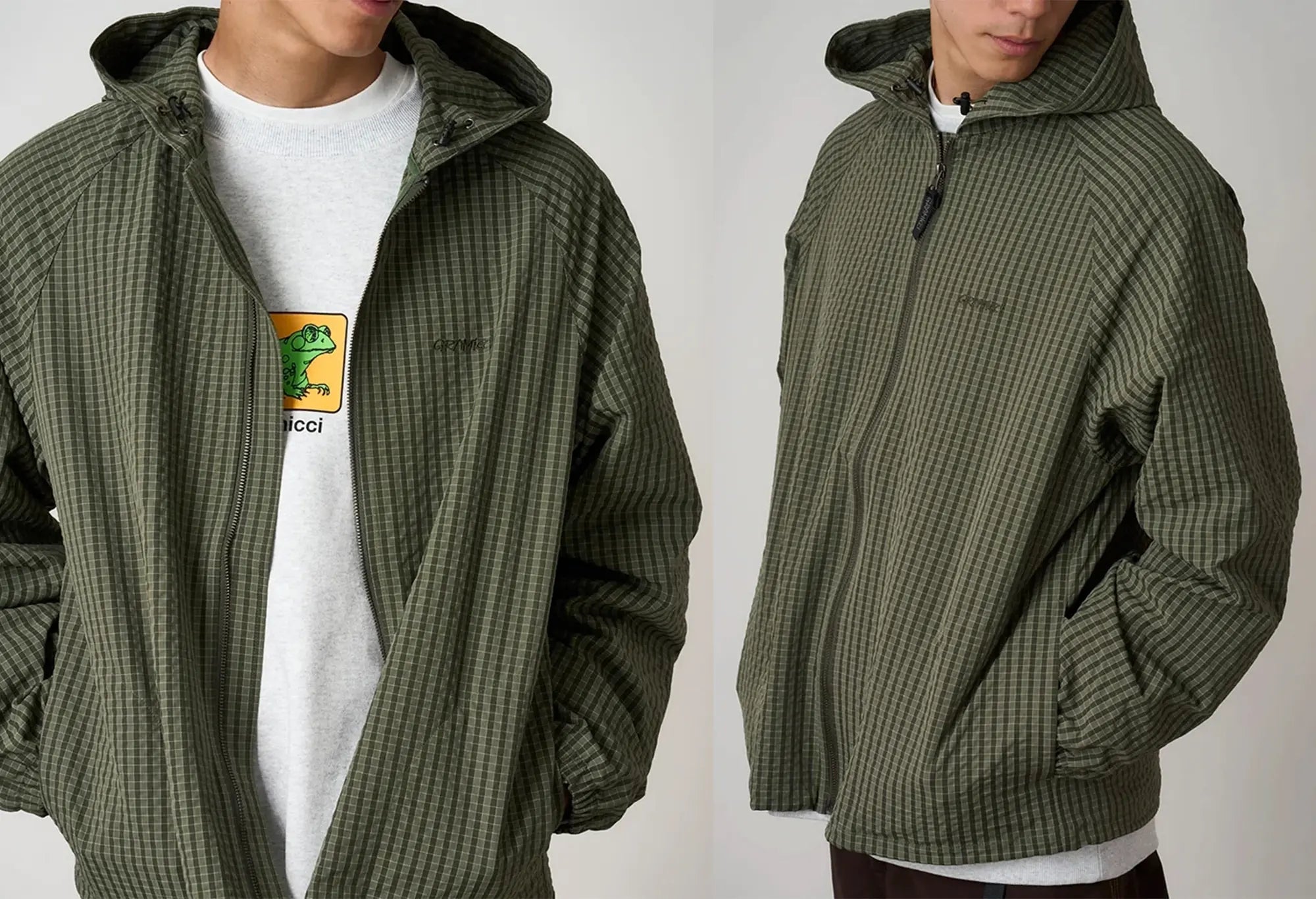 Gramicci Northside Plaid Hooded Jacket Gramicci