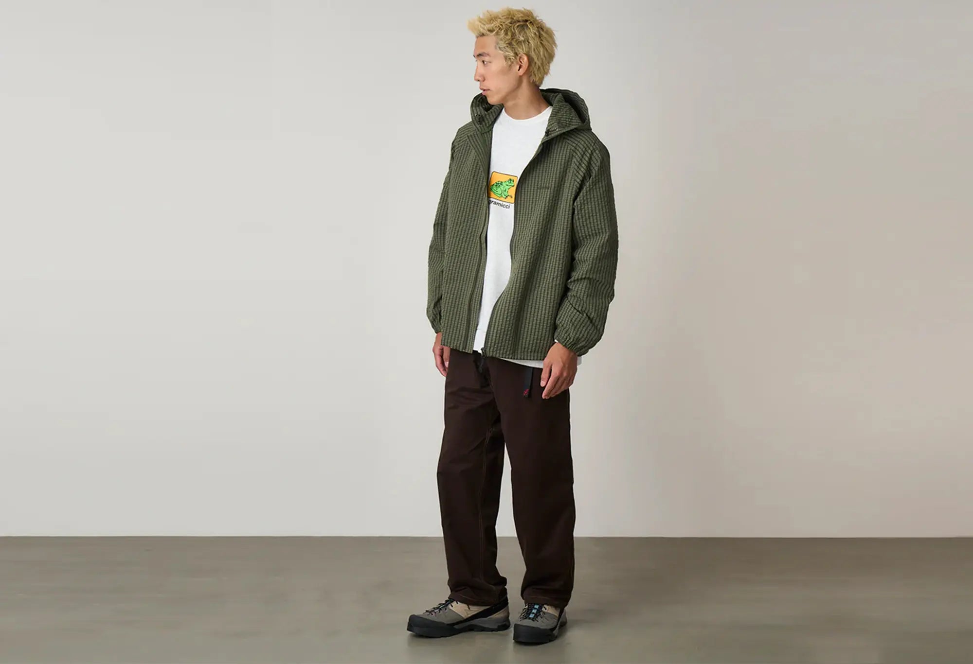Gramicci Northside Plaid Hooded Jacket Gramicci