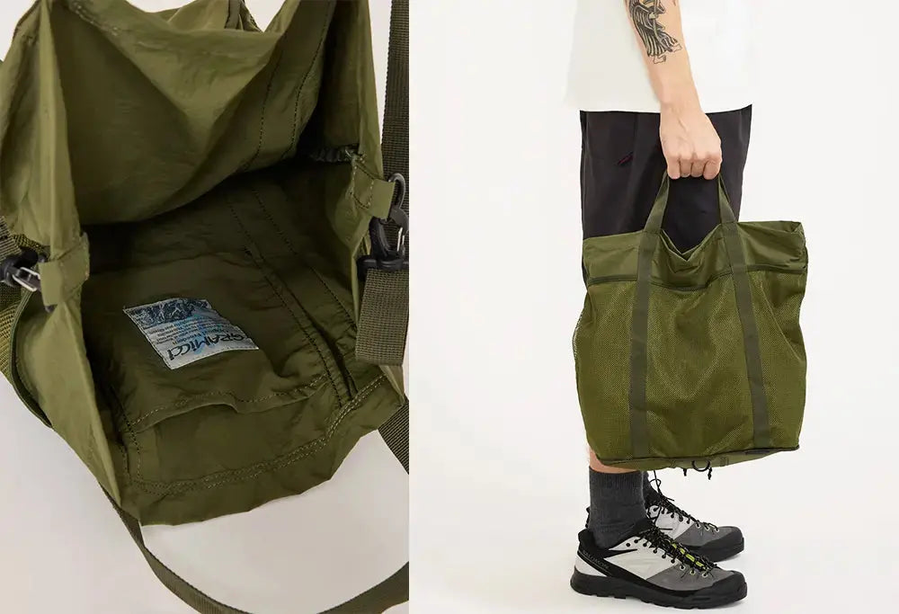Gramicci Nylon Packable Explorer Tote olive Gramicci