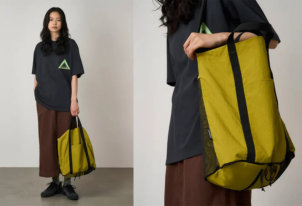 Gramicci Nylon Packable Explorer Tote Chartreuse Gramicci