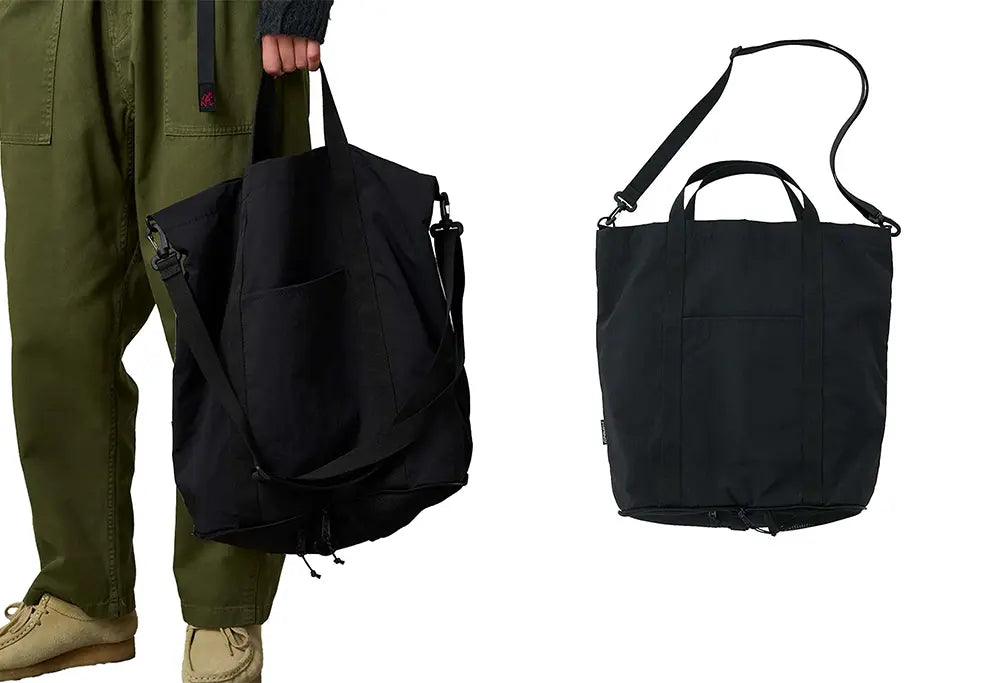 Gramicci Nylon Packable Explorer Tote Noir Gramicci