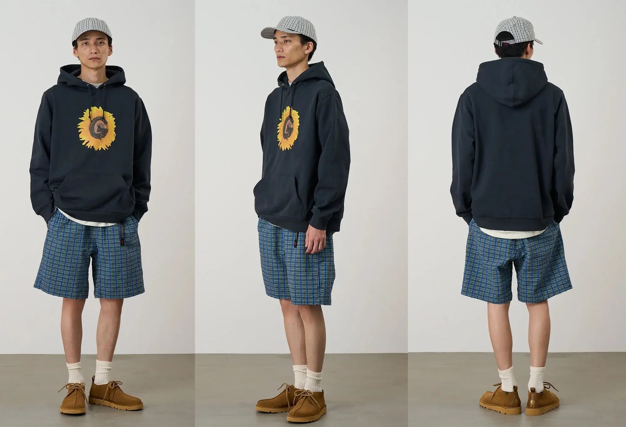 Gramicci O.G. G-Short Seersucker Plaid Multi Stripe Gramicci