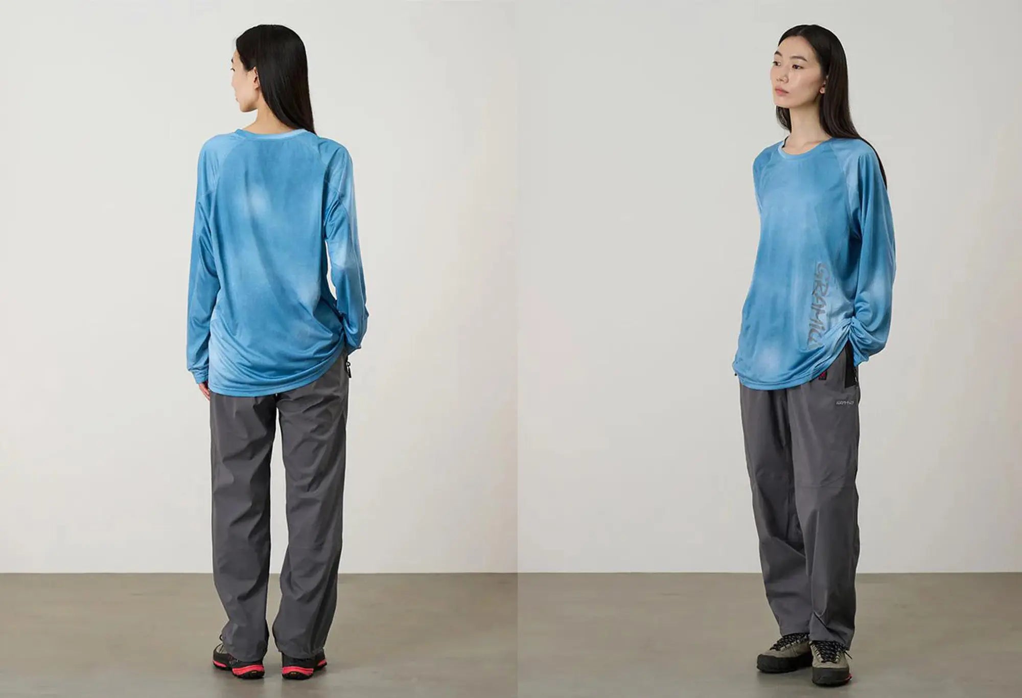 Gramicci T-shirt à manches longues 1ST Layer Blue Gramicci