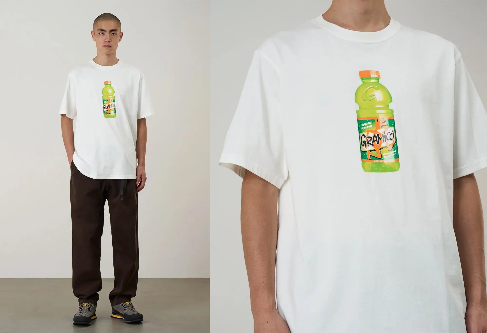 Gramicci T-shirt quencher Blanc Gramicci