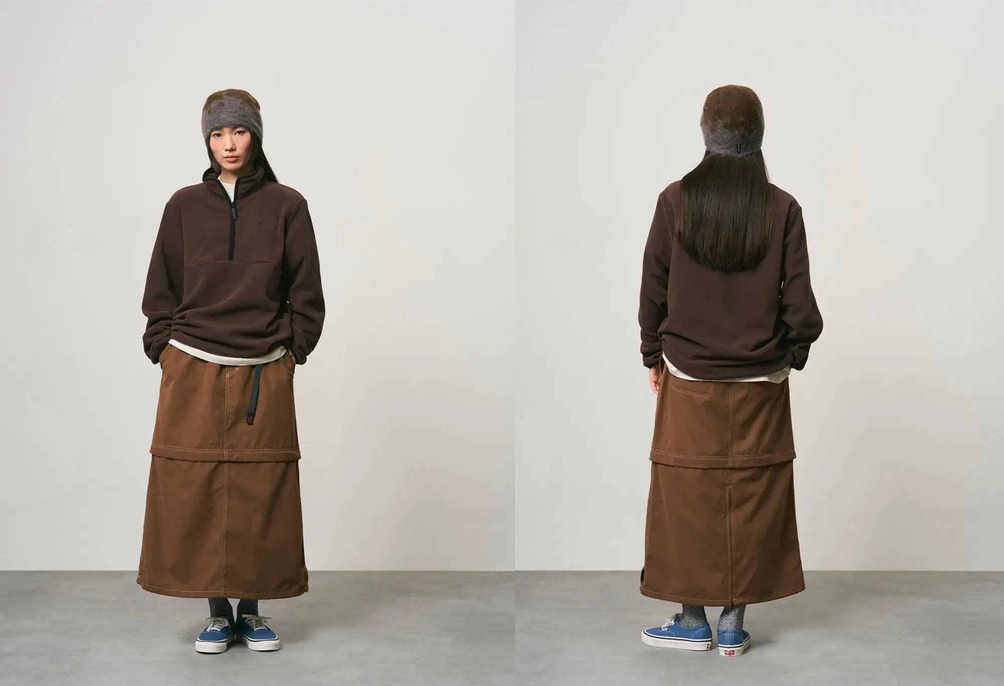Gramicci Thermal Fleece Pullover Deep Brown Gramicci