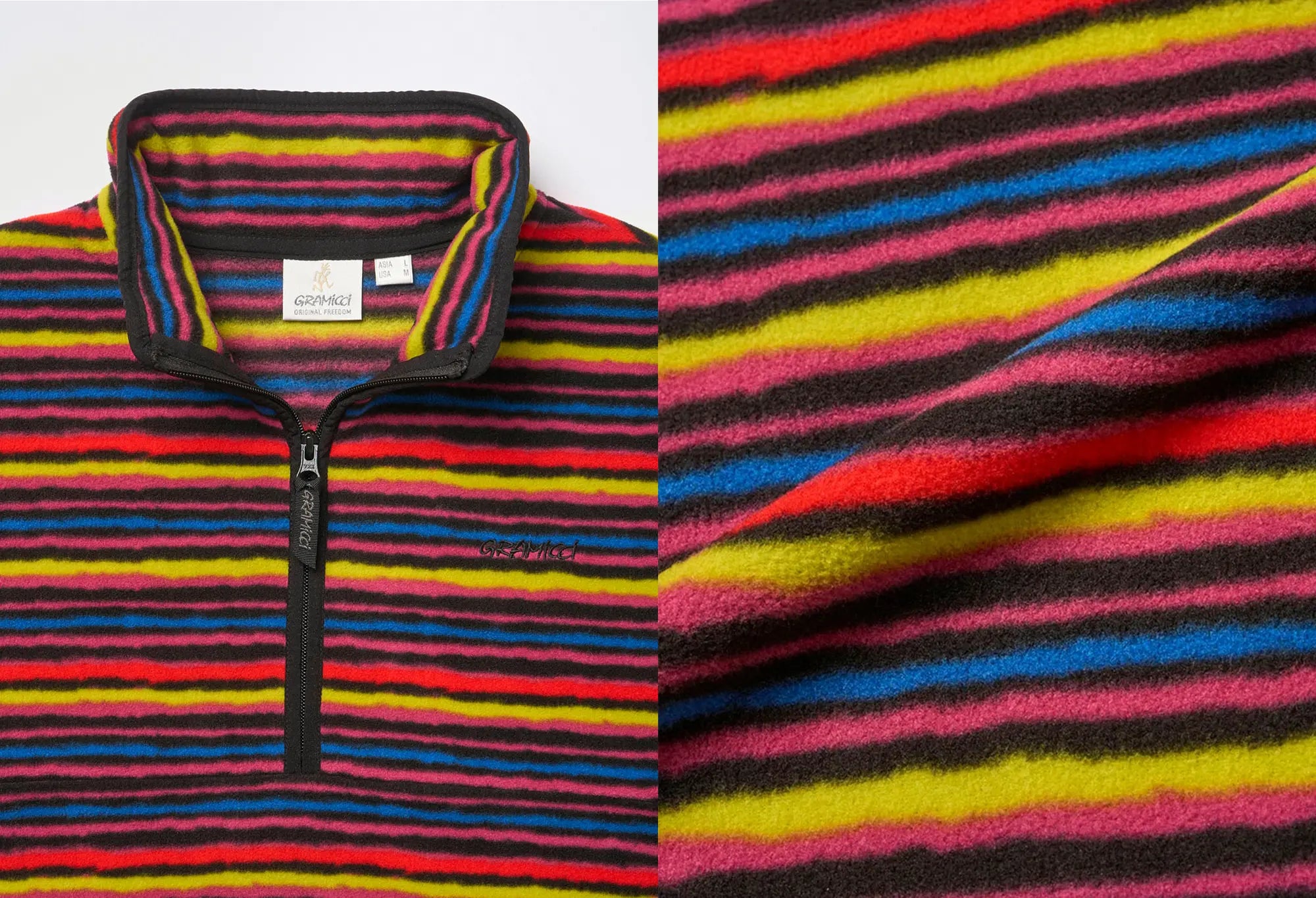 Gramicci Thermal Fleece Pullover Multi-Stripe Gramicci