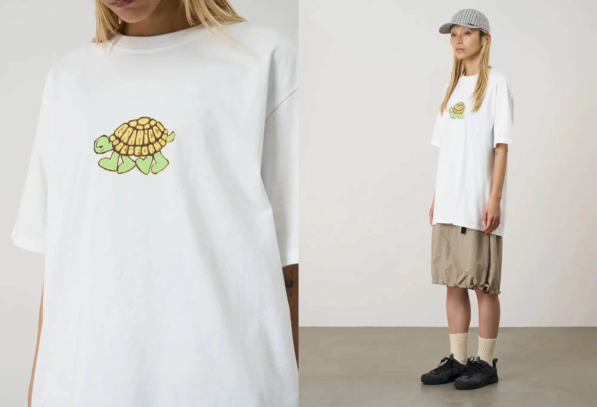 Gramicci Turtle T-shirt Blanc Gramicci