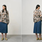 Gramicci Waffle Crew Pullover Bark Camo Gramicci