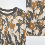 Gramicci Waffle Crew Pullover Bark Camo Gramicci