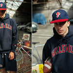 Hoodie Champion Navy Made in USA X 'Belleville' Champion