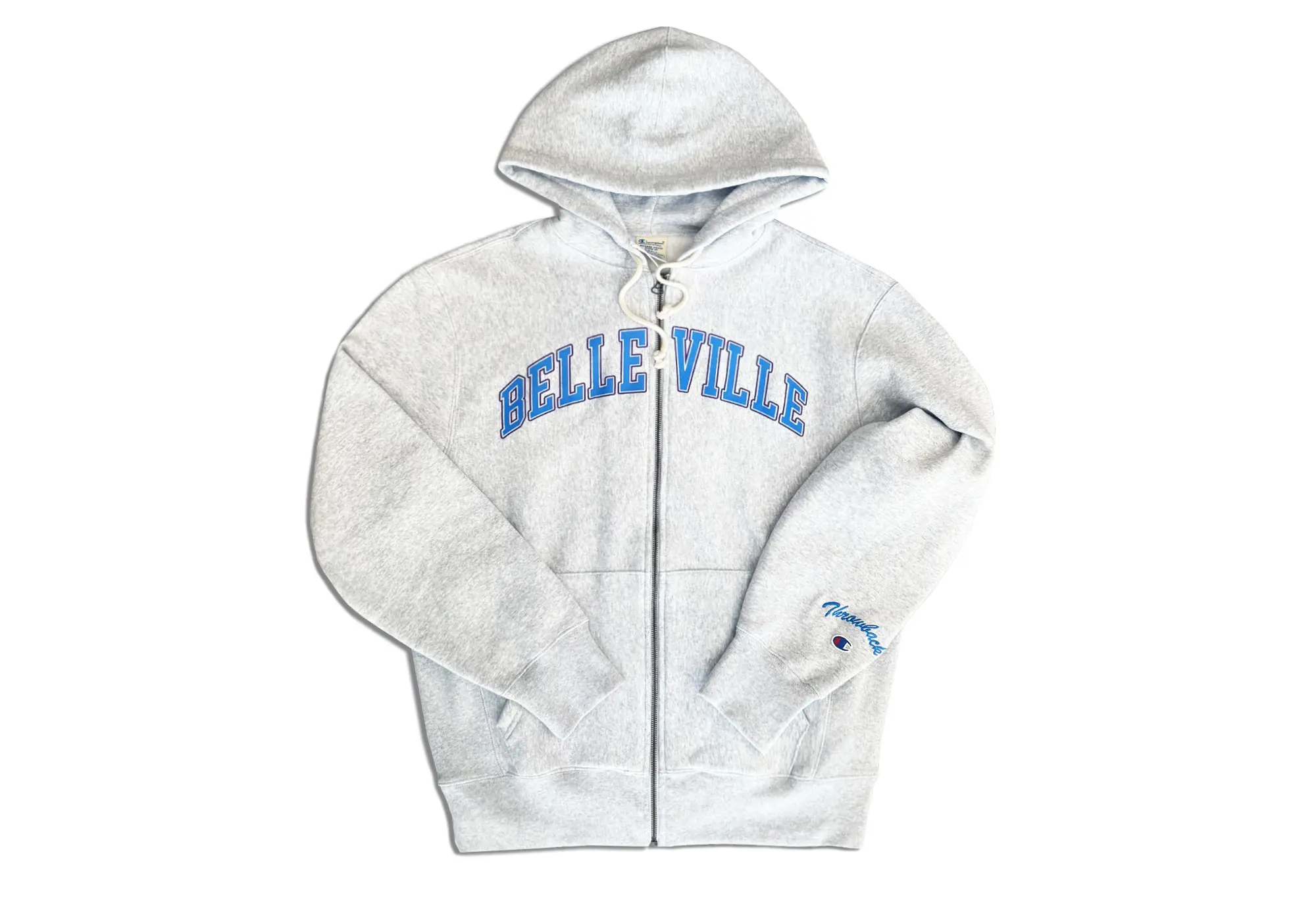 Hoodie Champion Zippé Gris X Belleville Champion