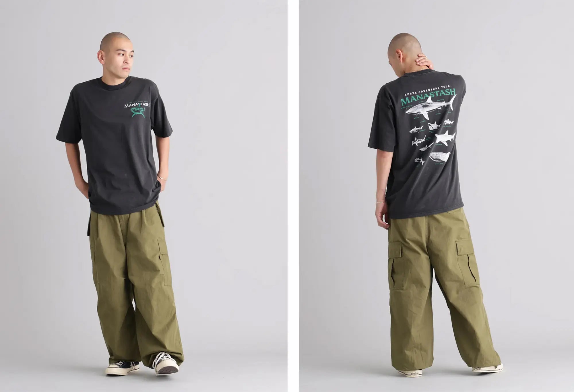 Manastash Pumice Tee Shark -Noir Manastash
