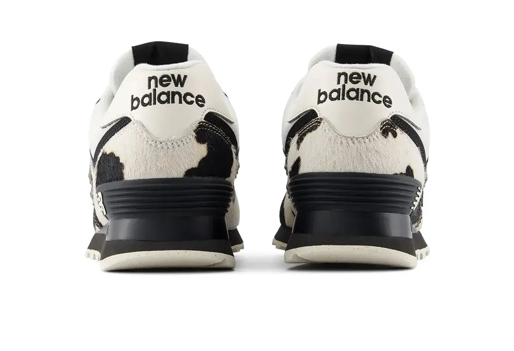 New Balance 574 Black / Line - Cow Print New Balance