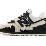 New Balance 574 Black / Line - Cow Print New Balance