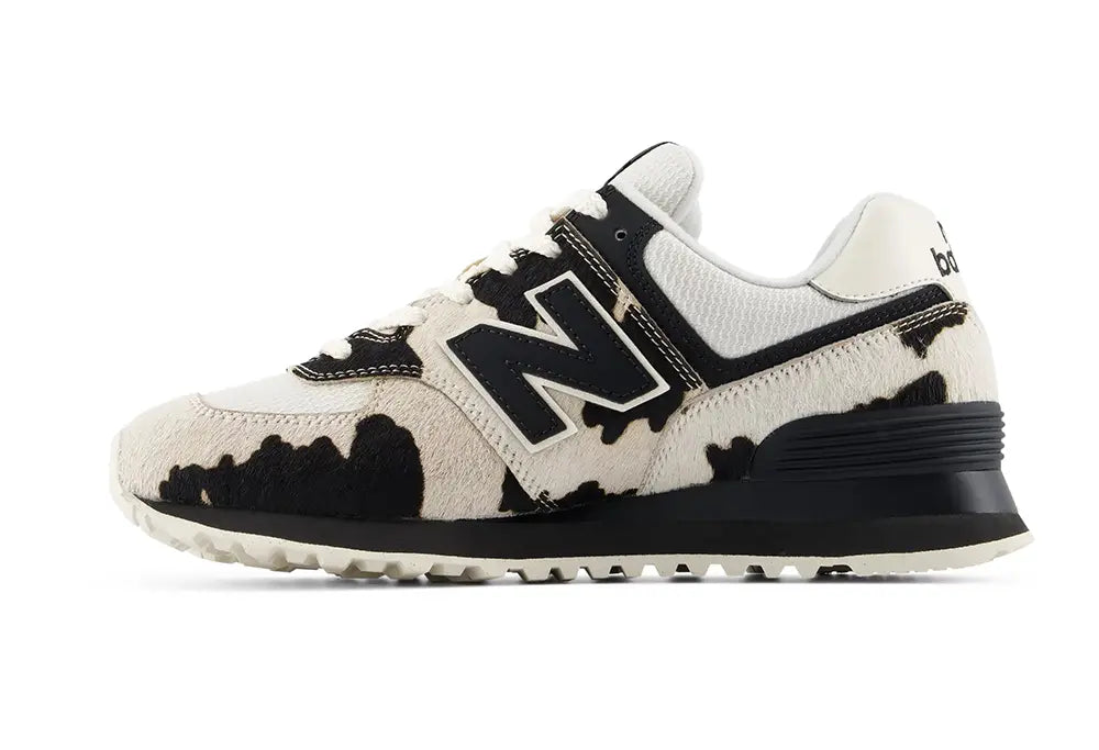 New Balance 574 Black / Line - Cow Print New Balance