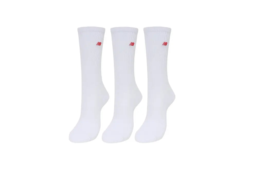 New Balance Chaussettes Patch Logo Blanc X3 New Balance