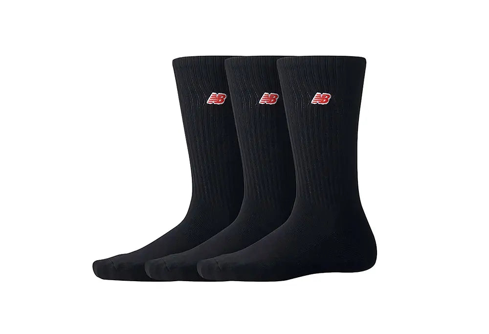 New Balance Chaussettes Patch Logo Noir X3 New Balance