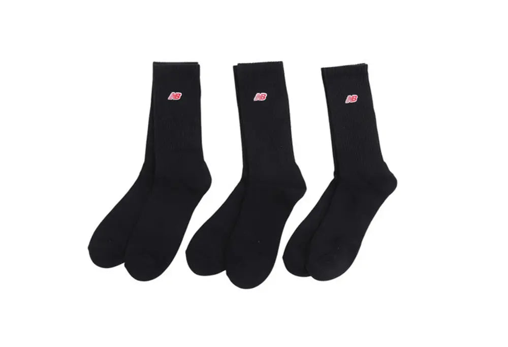 New Balance Chaussettes Patch Logo Noir X3 New Balance