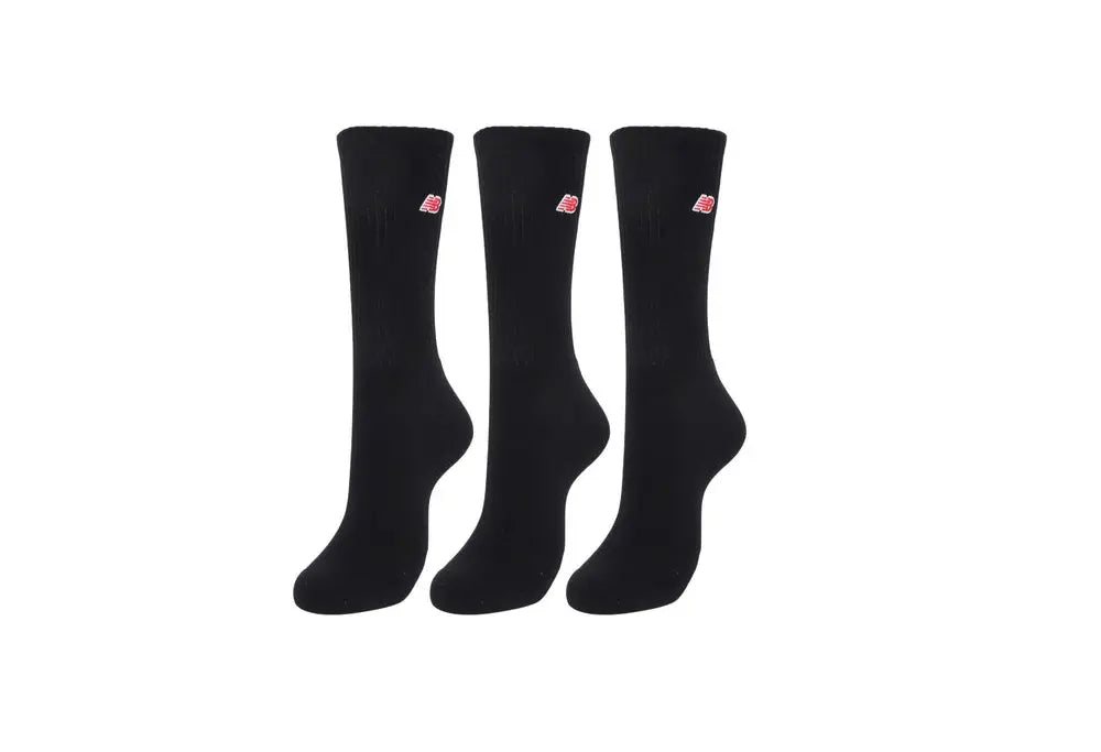 New Balance Chaussettes Patch Logo Noir X3 New Balance