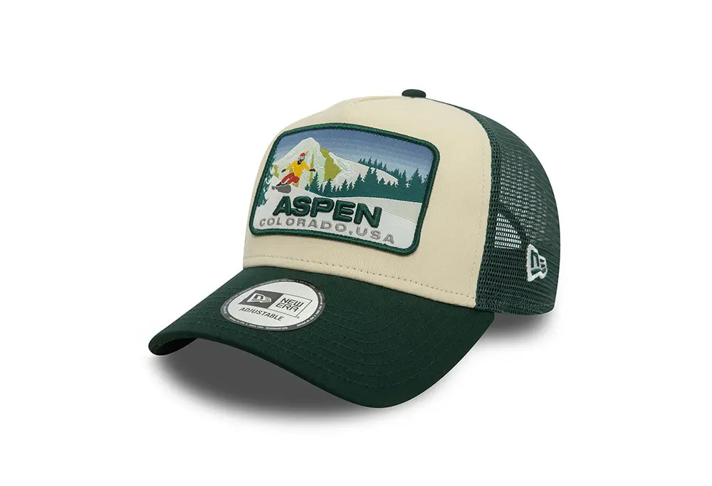 New Era 9FORTY A-Frame Trucker Aspen Ski Patch New Era