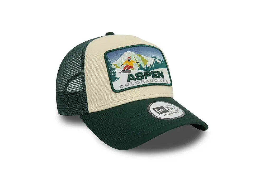 New Era 9FORTY A-Frame Trucker Aspen Ski Patch New Era