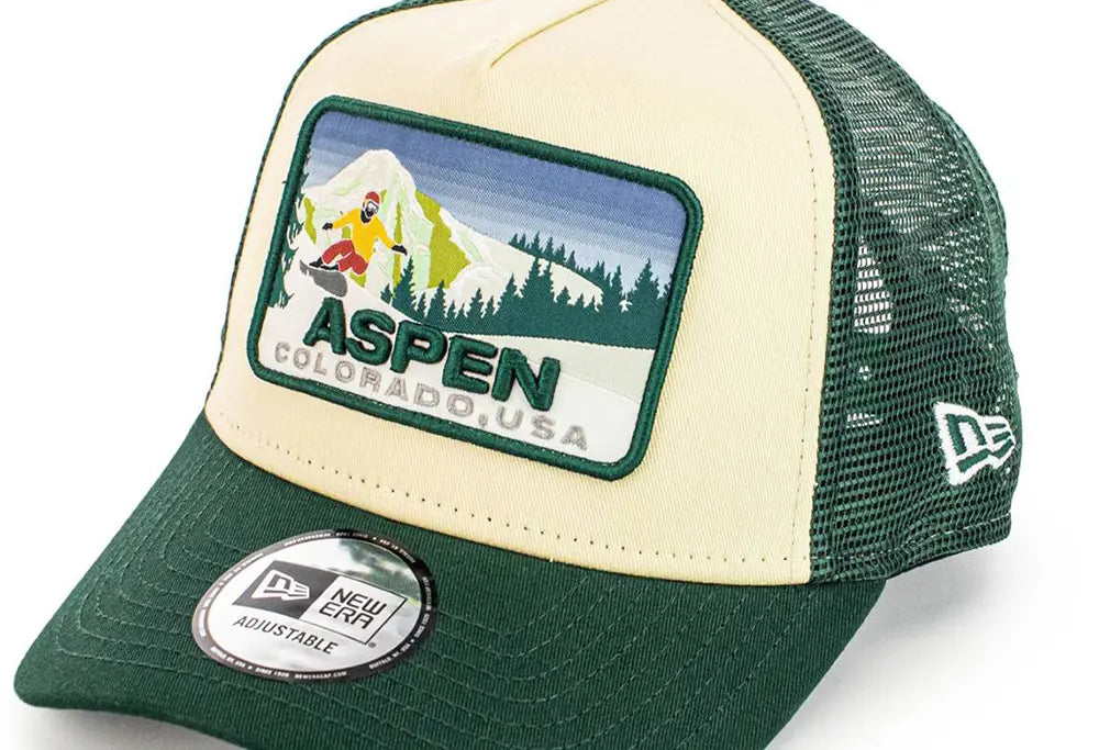 New Era 9FORTY A-Frame Trucker Aspen Ski Patch New Era