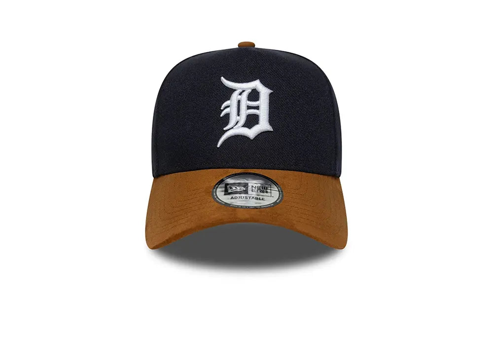 New Era 9FORTY E-Frame Tigers MLB Suede Visor Bleu marine New Era