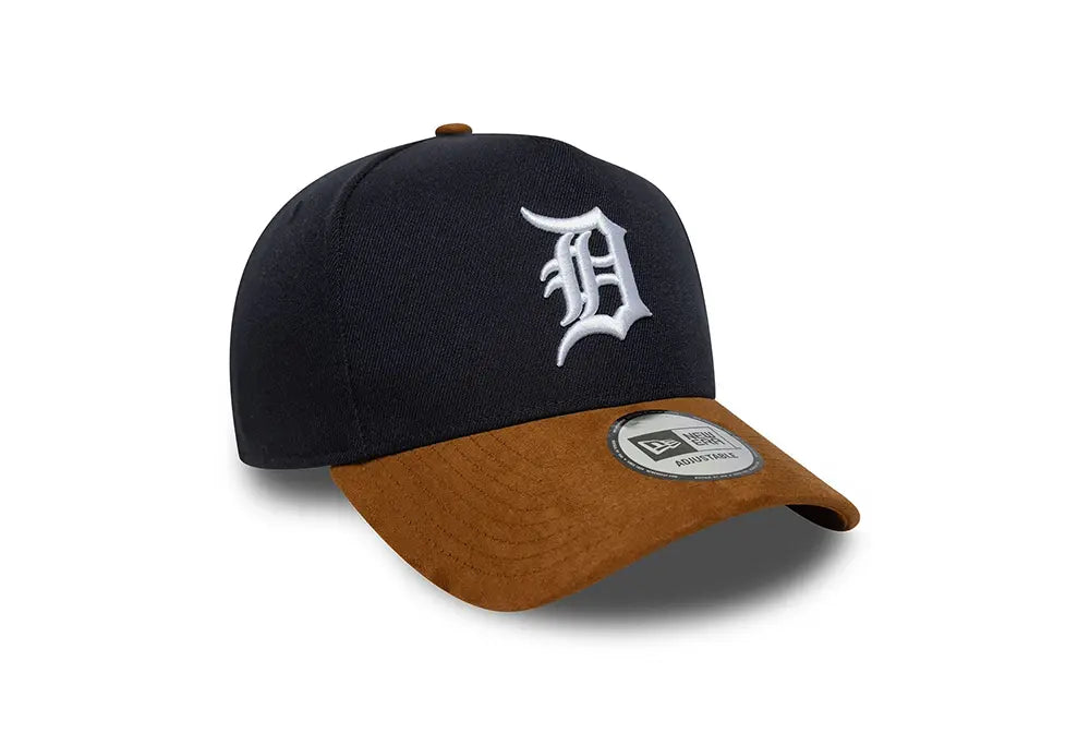 New Era 9FORTY E-Frame Tigers MLB Suede Visor Bleu marine New Era