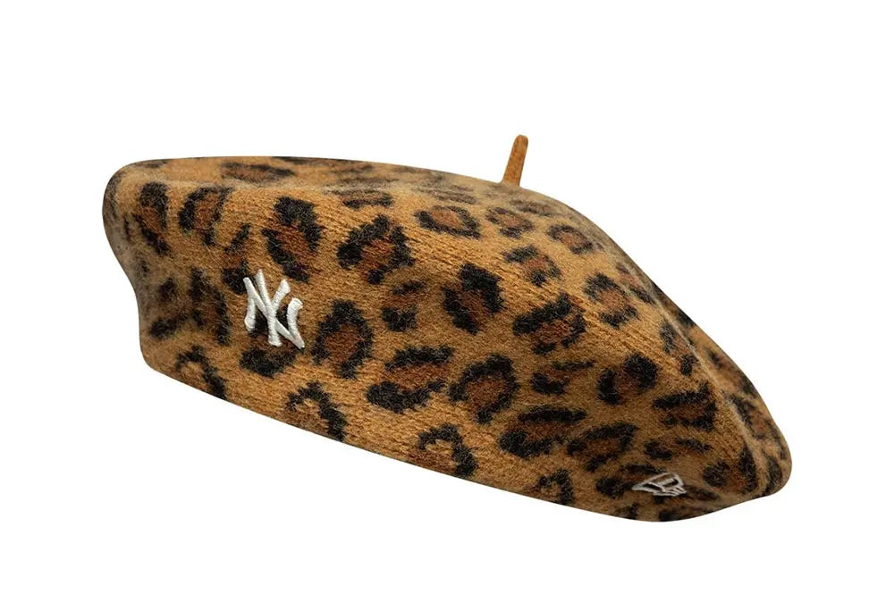 New Era Béret New York Yankees MLB Leopard Beige New Era