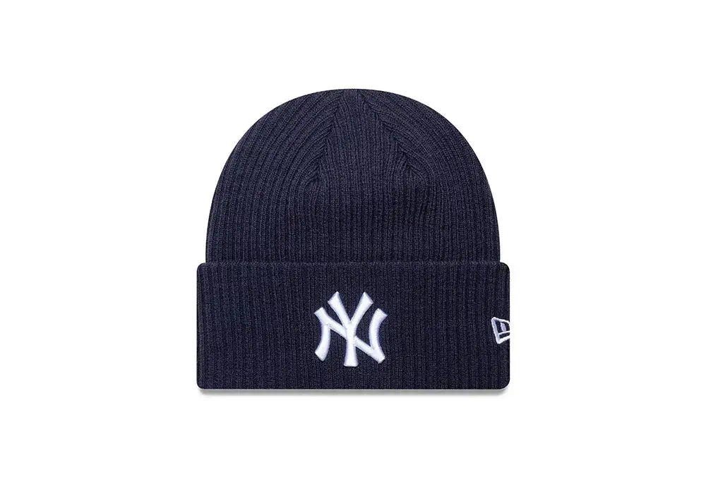 New Era Bonnet Wide Cuff Knit NY Yankees MLB - Bleu Marine - New Era