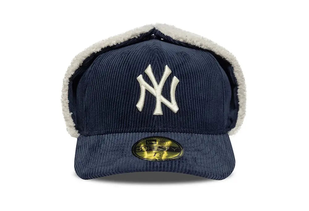 New Era Casquette 59FIFTY Fitted Dogear NY Yankees MLB Cord Navy New Era
