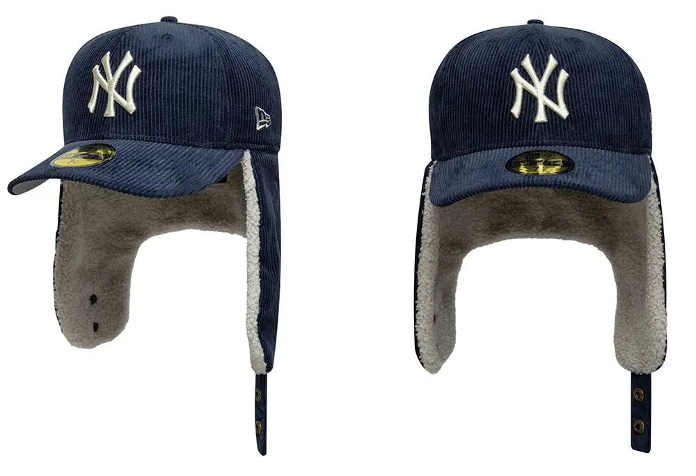 New Era Casquette 59FIFTY Fitted Dogear NY Yankees MLB Cord Navy New Era