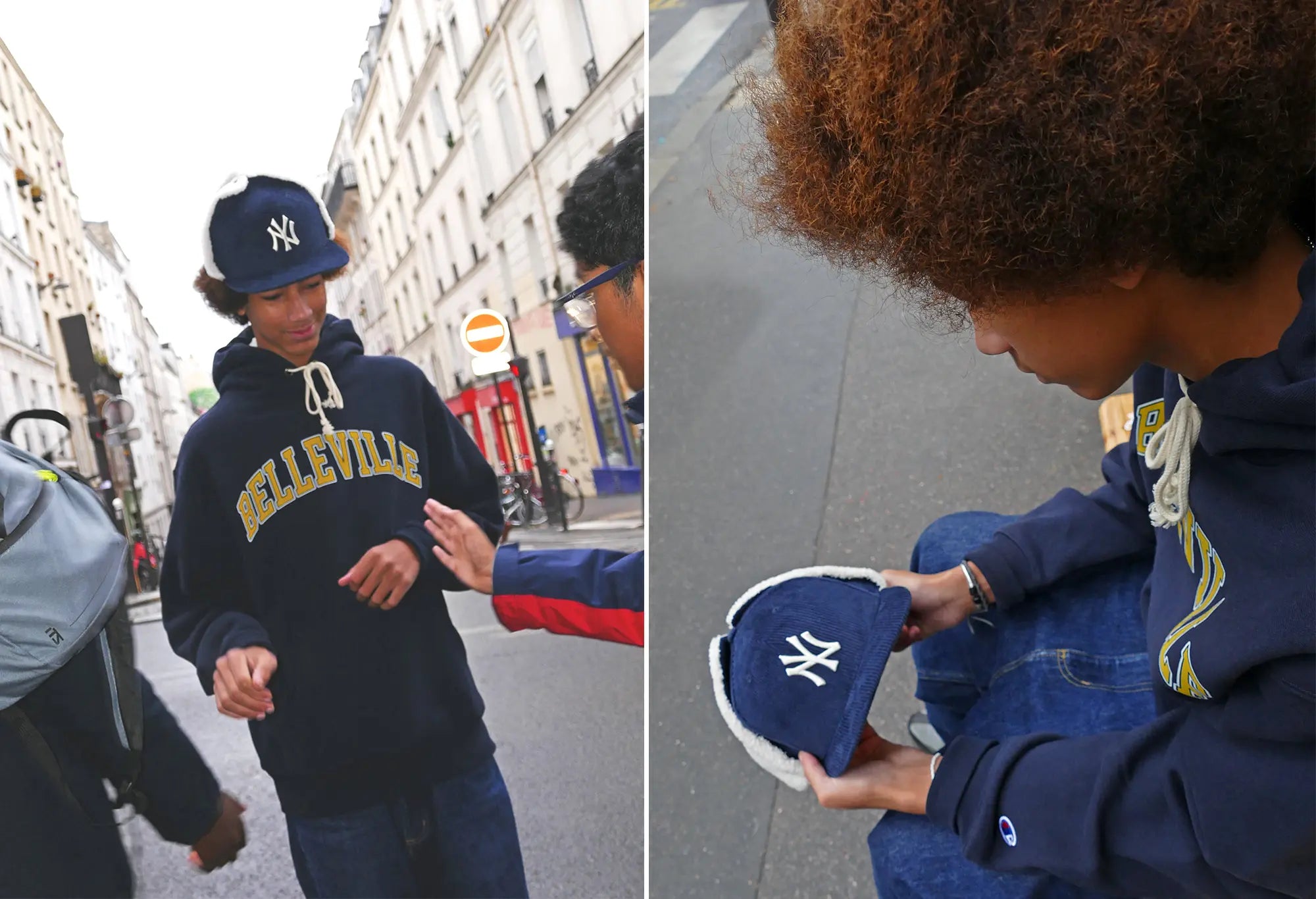 New Era Casquette 59FIFTY Fitted Dogear NY Yankees MLB Cord Navy New Era