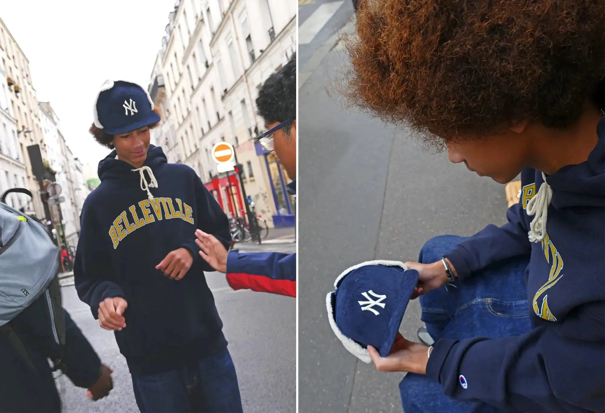 New Era Casquette 59FIFTY Fitted Dogear NY Yankees MLB Cord Navy New Era