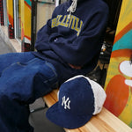 New Era Casquette 59FIFTY Fitted Dogear NY Yankees MLB Cord Navy New Era