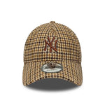 New Era Casquette 9TWENTY A-Frame Check NY Yankees MLB Beige New Era