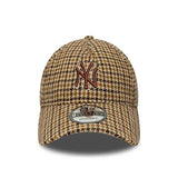New Era Casquette 9TWENTY A-Frame Check NY Yankees MLB Beige New Era