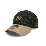 New Era Casquette 9TWENTY Mix Check NY Yankees MLB Green New Era