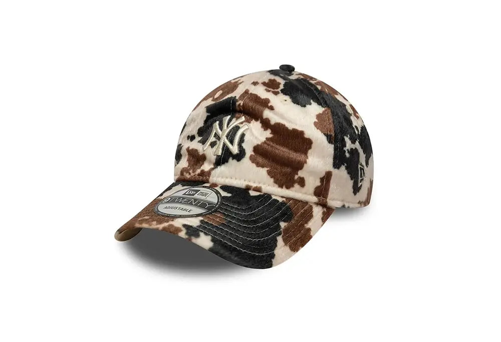 New Era Casquette 9TWENTY NY Yankees Animal Print Beige New Era