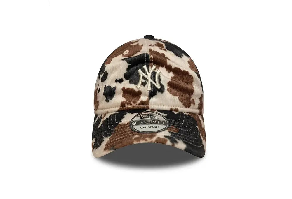 New Era Casquette 9TWENTY NY Yankees Animal Print Beige New Era