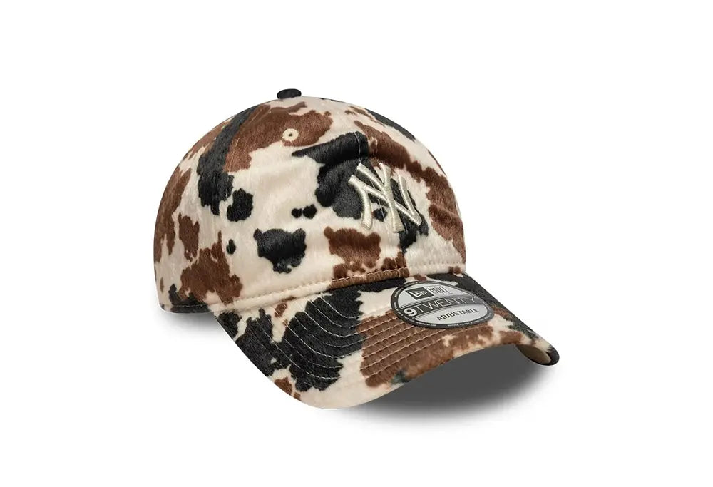 New Era Casquette 9TWENTY NY Yankees Animal Print Beige New Era