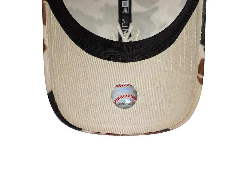 New Era Casquette 9TWENTY NY Yankees Animal Print Beige New Era